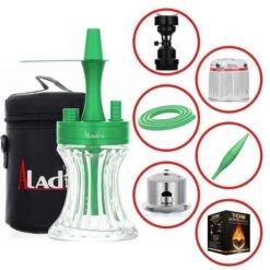 Aladin 2 Go - Vacation Mode Set - Grün -Raucherzubehör Geschäft aladin shisha 2go alu vacation mode set gruen7E7.jpg.pagespeed.ce .LtlOYT5fby