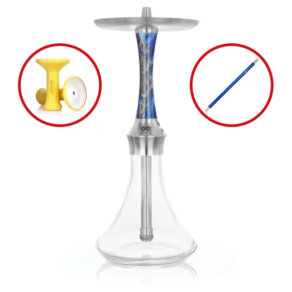 Aladin Epox 460 Shisha Set - Blue Gold 4 Aladin Epox 460 Shisha Set - Blue Gold – Bild 2
