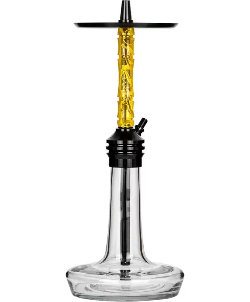 Moze Shisha Varity Lounge Black - Clear - Wavy Yellow 3 Moze Shisha Varity Lounge Black - Clear - Wavy Yellow