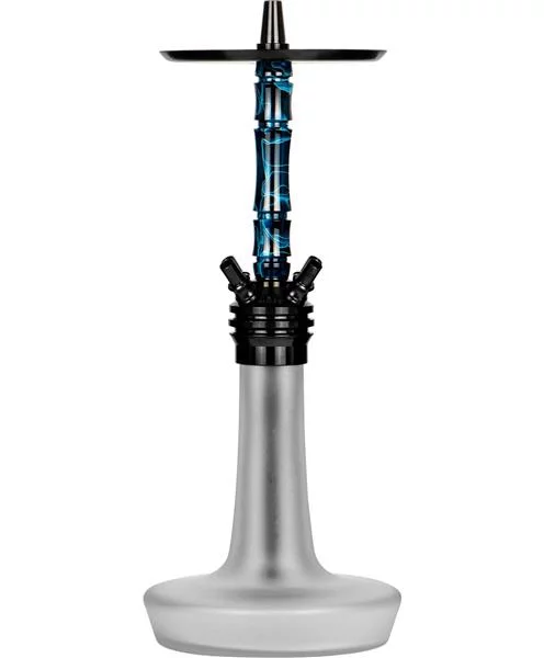 Moze Shisha Varity Squad Black - Frosted - Wavy Blue 3 Moze Shisha Varity Squad Black - Frosted - Wavy Blue